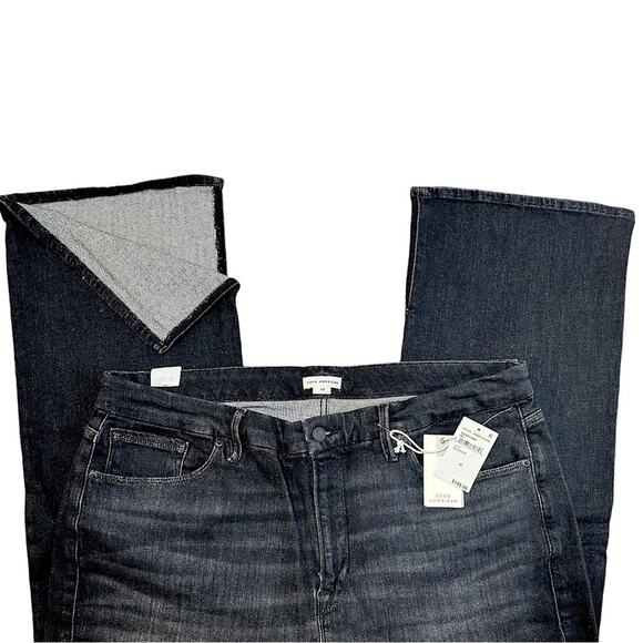 NWT Good American Good Classic Black Split Hem Bootcut Jeans Size 22 Retail $145 - Picture 7 of 8